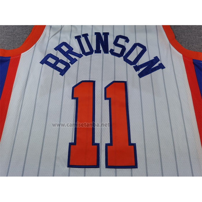Camiseta New York Knicks Jalen Brunson #11 Ciudad 2024-25 Blanco